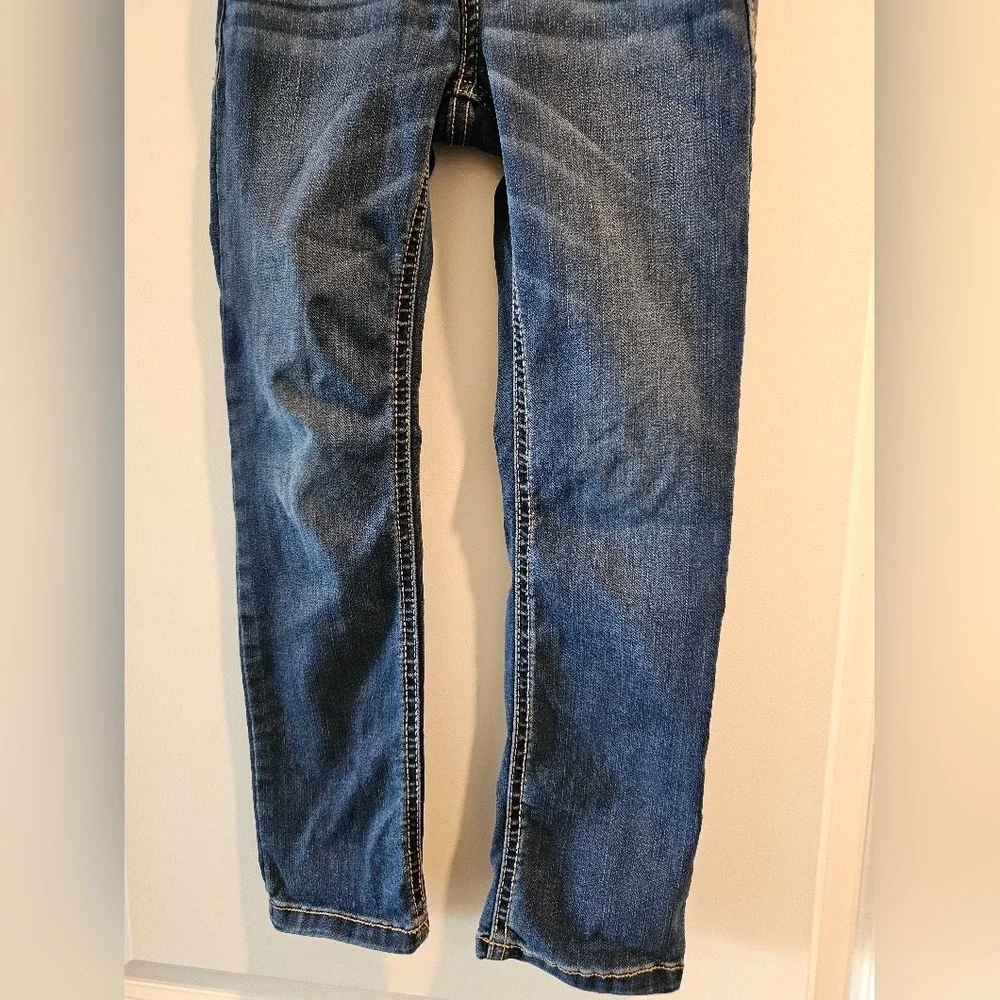 Girls sz6‎ Jeans Dark Wash Denim Pants Adjustable Waist Casual Everyday School